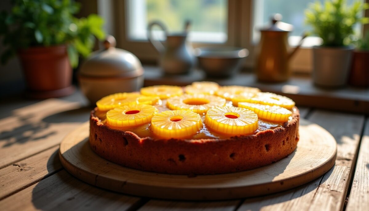 Délice moelleux à l’ananas : recette express et savoureuse pour un gâteau irrésistible