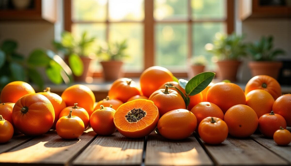 Exploration des fruits exotiques orange : variété, saveurs uniques et bienfaits incontournables
