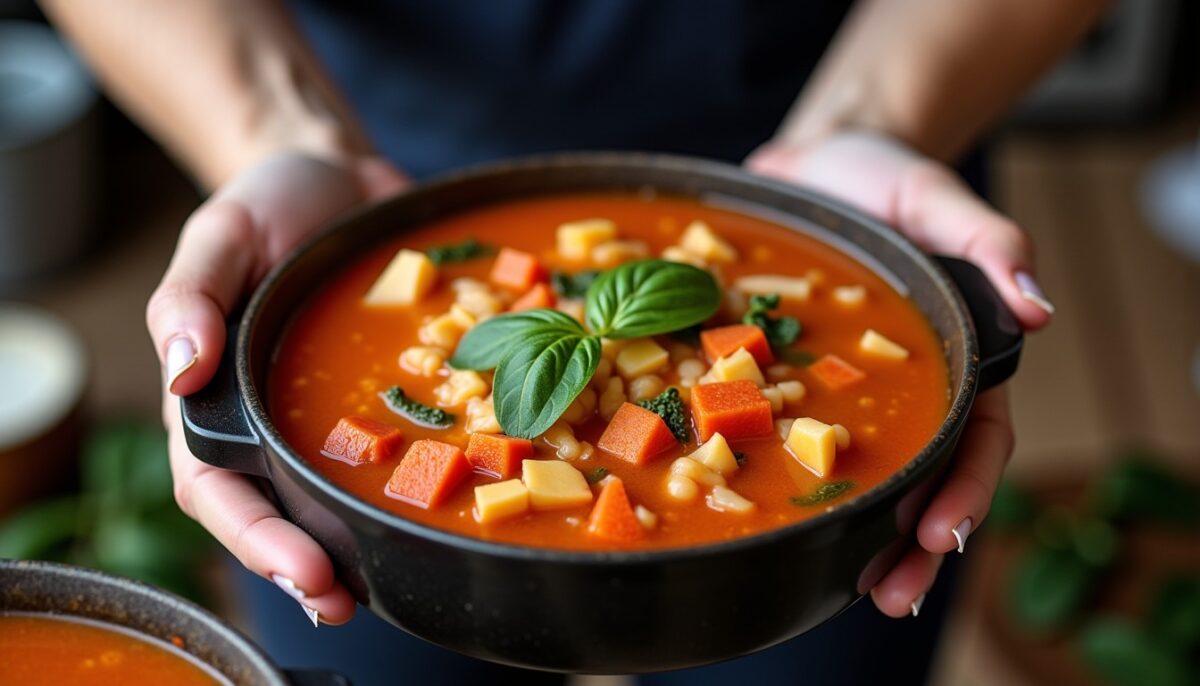 Minestrone Express : La recette italienne saine et savoureuse à réaliser en un clin d&rsquo;œil