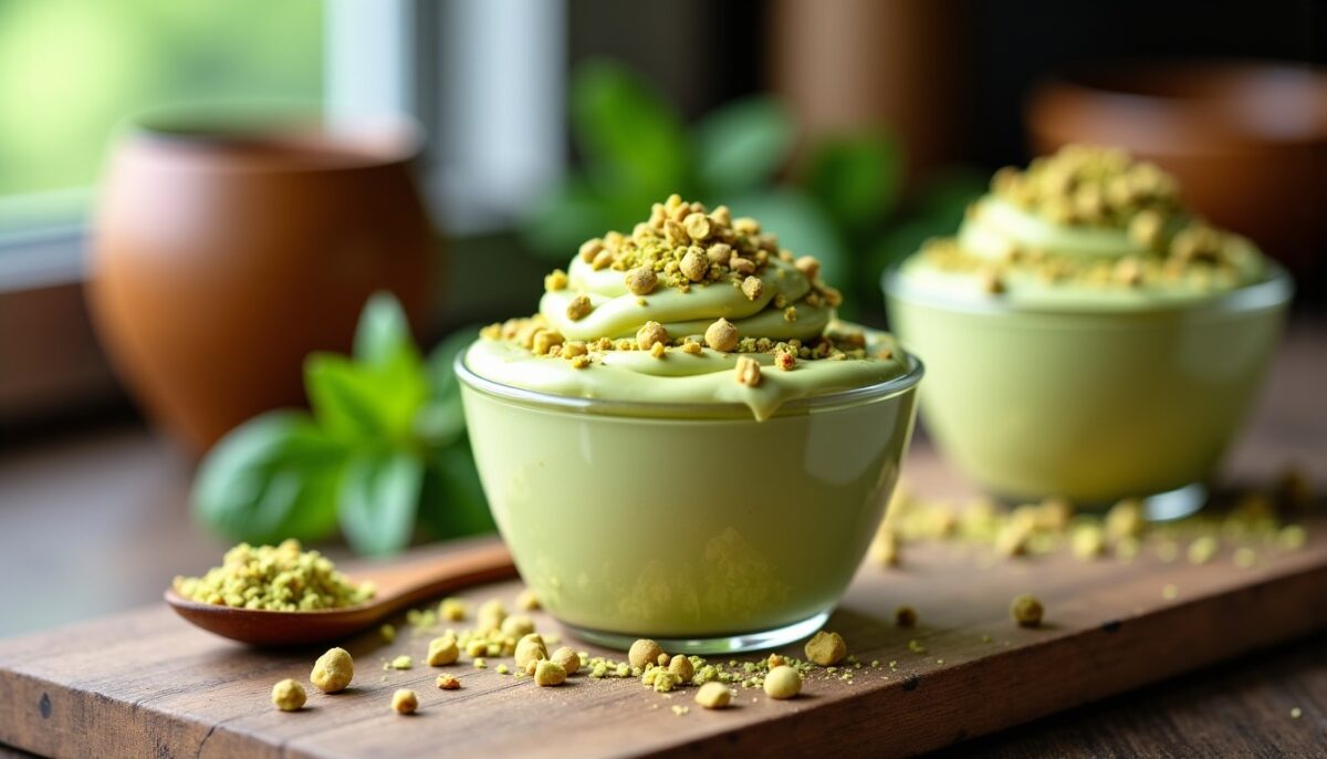 Délicieux crémeux à la pistache : recette simple pour un dessert fondant et savoureux
