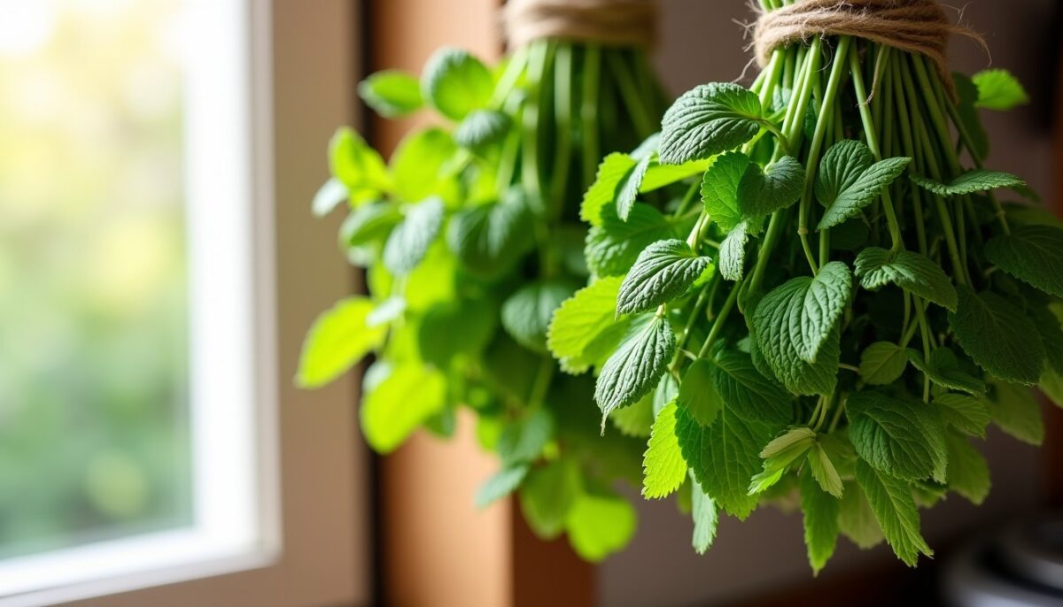 Séchage maison de la menthe et de la verveine : conservez toute la saveur estivale pour vos infusions d’hiver