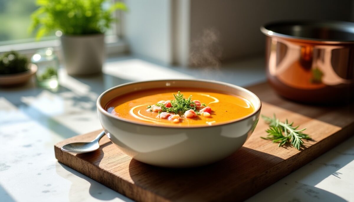 Délices express : recettes savoureuses à base de bisque de homard en conserve